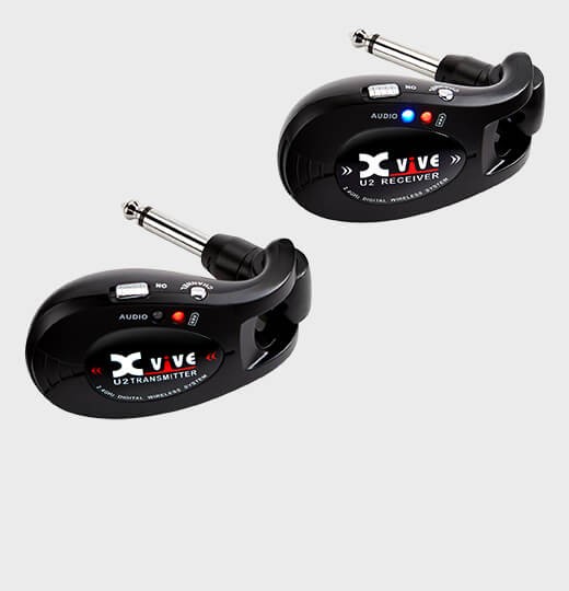 Xvive U2 Guitar Wireless System, 2.4 GHz, Black