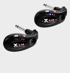 Xvive U2 Guitar Wireless System, 2.4 GHz, Black