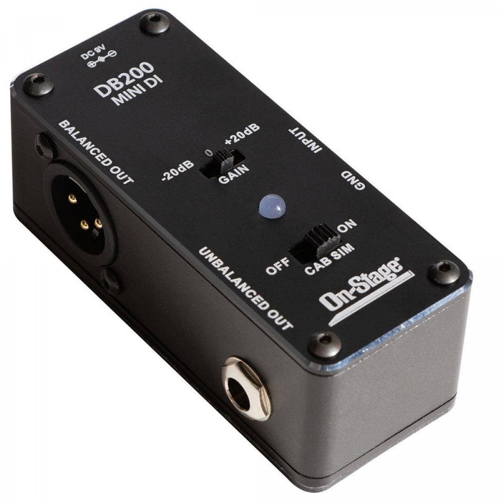 Mini DI Box Compact Passive Direct Injection – On-Stage