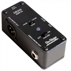 Mini DI Box Compact Passive Direct Injection – On-Stage