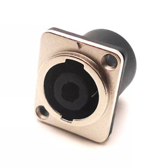 4pcs AFT 4 Pole Speakon Chassis Panel Mount Connector w/ Metal for Neutrik NL4MP