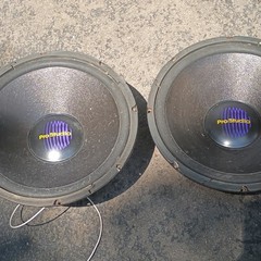 Pro Studio Wired Round Speaker Drivers Pair Black Pro Studio Model Speaker