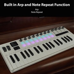 Btuty 37-Key MIDI Keyboard 45.8 X 18.1 X 5 Cm / 18.03 X 7.13 X 1.97 In