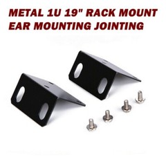 Metal 1U 19″ Rack Mount ear Mounting jointing with screw cap for frame box 4pcs