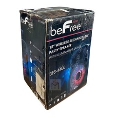 beFree 12″ 2500W Bluetooth Portable PA DJ Party Speaker w Warranty USB SD Lights