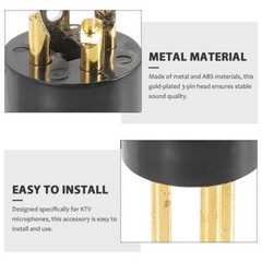 10 Pcs Accessories Audio Conversion Microphone Cable Adapter