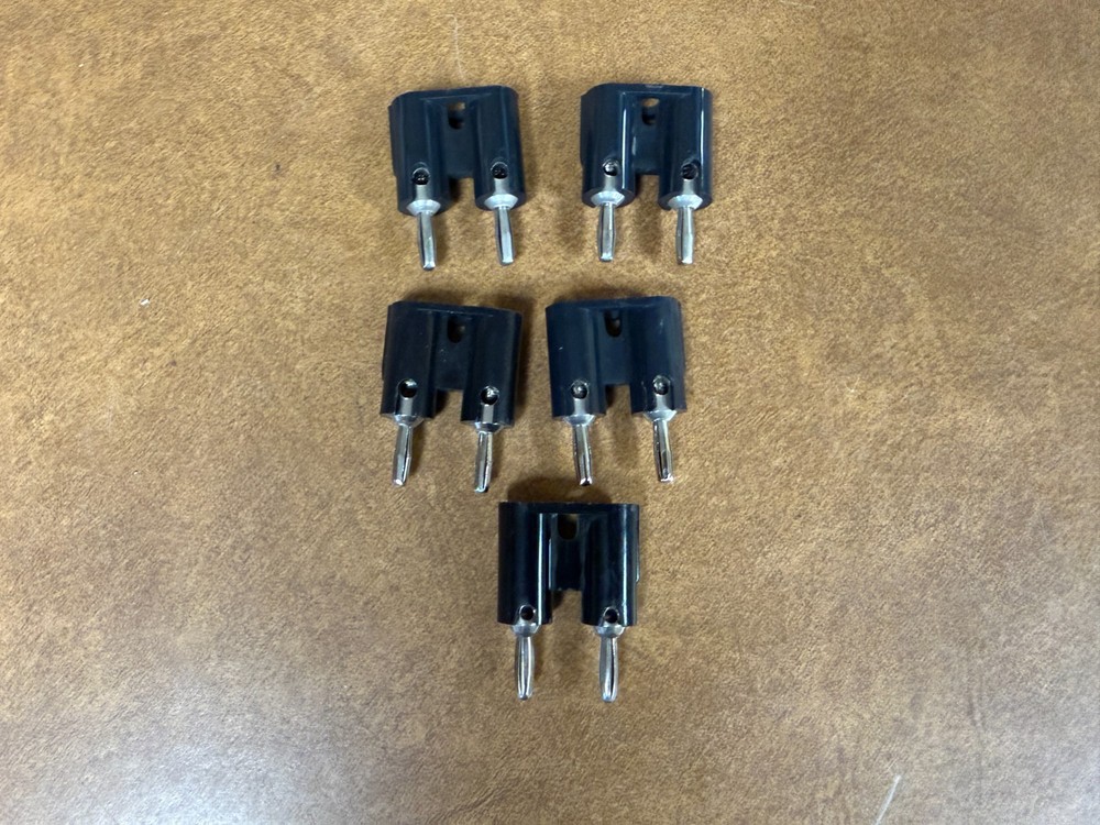 (5) Black Dual Banana Plug