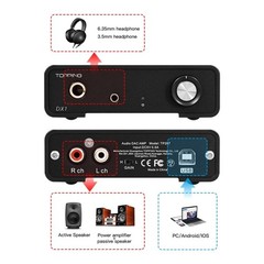 Aoshida Topping Dx1 Dac Headphone Amplifier Combo 280Mw2 Hifi Dac Amp Two-Stage
