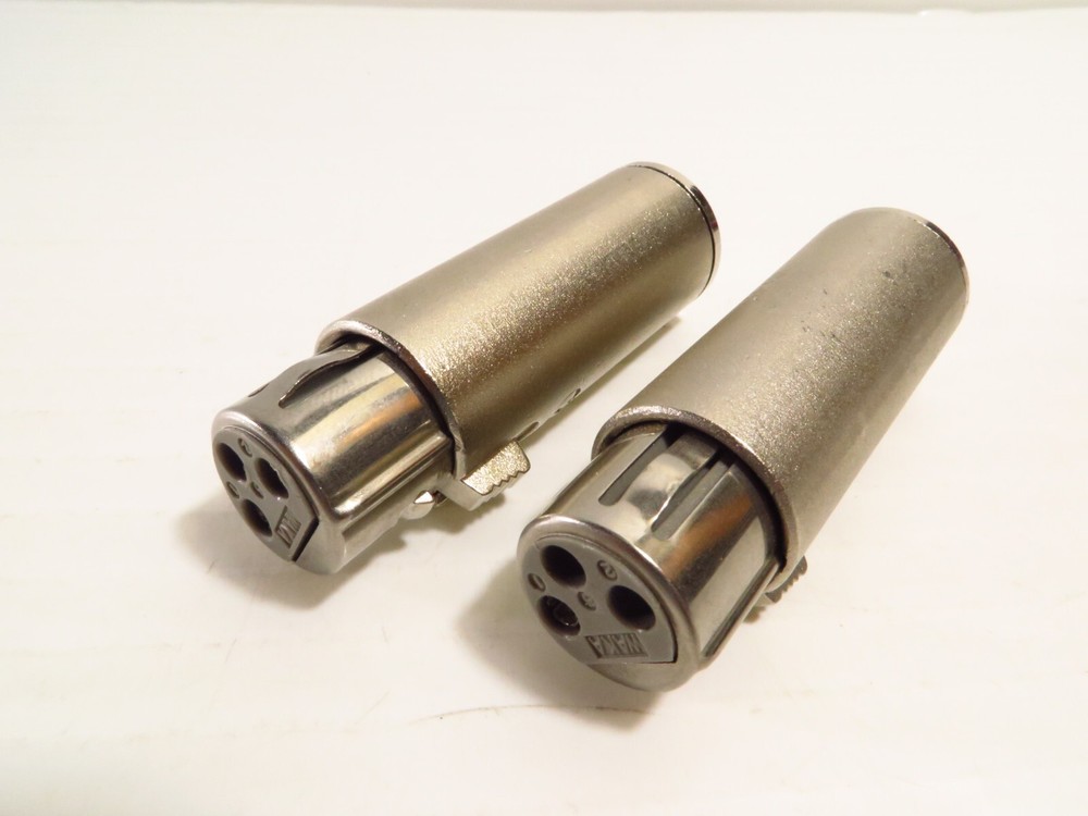 2 Pack Waka XLR Female (A) to RCA/Phono Female (B) Connector Adapter, Japan