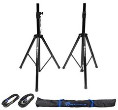 (2) JBL Pro JRX215 15″ 2000w PA/DJ Speakers+Powered Mixer w/Bluetooth+Stands