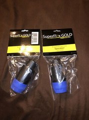 2 Twist-Lock Speaker Connectors 8 Pole by SuperFlex Gold JBL Commonly Use Them