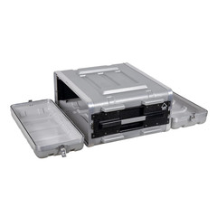 Stackable 4U Rack Case, Strong Molded with Heavy Duty Hardware, Standard 19.25”