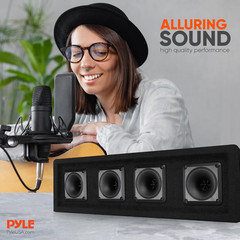 -Pro 4 Way DJ Speaker System, 300 Watt Power, 150 RMS, Four 3 Inch Horn