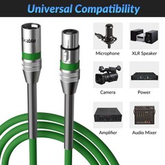 XLR to XLR Cable 40 Feet Premium XLR Microphone Cable Heavy Duty 22AWG OFC XL…