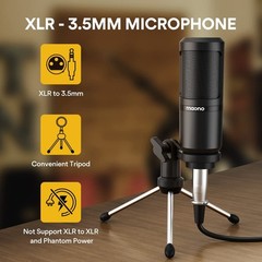Podcast Equipment Set: All-in-One Mixer & 3.5mm Mic for Streaming & Recording
