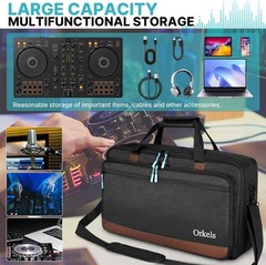 DJ Controller Bag Case, Portable DJ Travel Case, Fits Pioneer DDJ REV1 SR SR2 OM