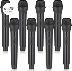 8 Pack Fake Microphone Prop Bulk Fun Stage Mics Toy Pretend Plastic Microphone T