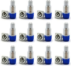 12 SET 3PIN Powercon Connector Plug for Stage Light LED Screen NAC3FCA NAC3MA-1