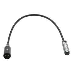 22 Inch XLR 3Pin DJ LED Light Studio Gooseneck Lamp for Stage DJ Mixer Console