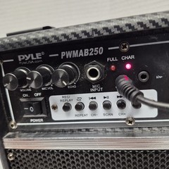 Pyle Portable Speaker Karaoke System – PWMAB250 Power Plug Tested Plays Radio