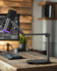 InnoGear Studio Mic Stand, Max Load 2.64 lb Microphone Arm Compact, Black