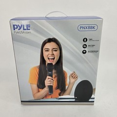 Pyle Bluetooth IPX5 Waterproof Portable Speaker With XLR Microphone, PNX8BK