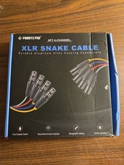 6ft 4 Channel XLR Snake – Premium XLR Male to XLR Female Snake Cable