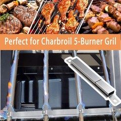 Zemibi Universal Adjustable Crossover Tubes, Charbroil Carryover Tube Silver
