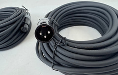SMALL-EYE XLR Cables 50ft 2 Pack- Pro balanced Microphone Cables w 3 pin XLR