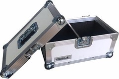 7″ Single 200 Swan Flight Case Vinyl Record Box (White Rigid PVC)