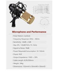 ZINGYOU Desktop Microphone Set Condenser Microphone Professional Studio