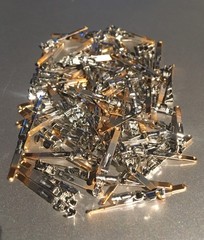 100 ct. New ELCO EDAC Crimp Type Pins for 56 90 and 120 Gold Pin Connectors