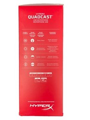 **NEW** HyperX Quadcast USB Microphone Kingston Black-Red HX-MICQC-BK