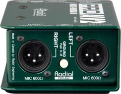 RADIAL ProAV2 Stereo Passive transformer based Multimedia Direct Box Dualchannel