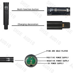Qlxd B58 Headband Lavalier Professional Wireless Microphone Set Stable Transmiss