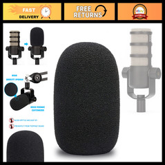 Pop Filter Foam Cover for USB Dynamic Microphone – Blocks Plosives & Wind Noise