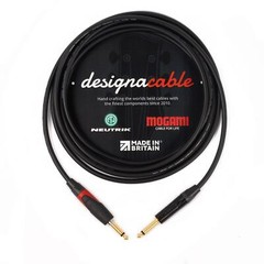 Mogami Gold 2524 Guitar Cable – Neutrik 1/4 Mono Jacks – Silent ST to gold ST