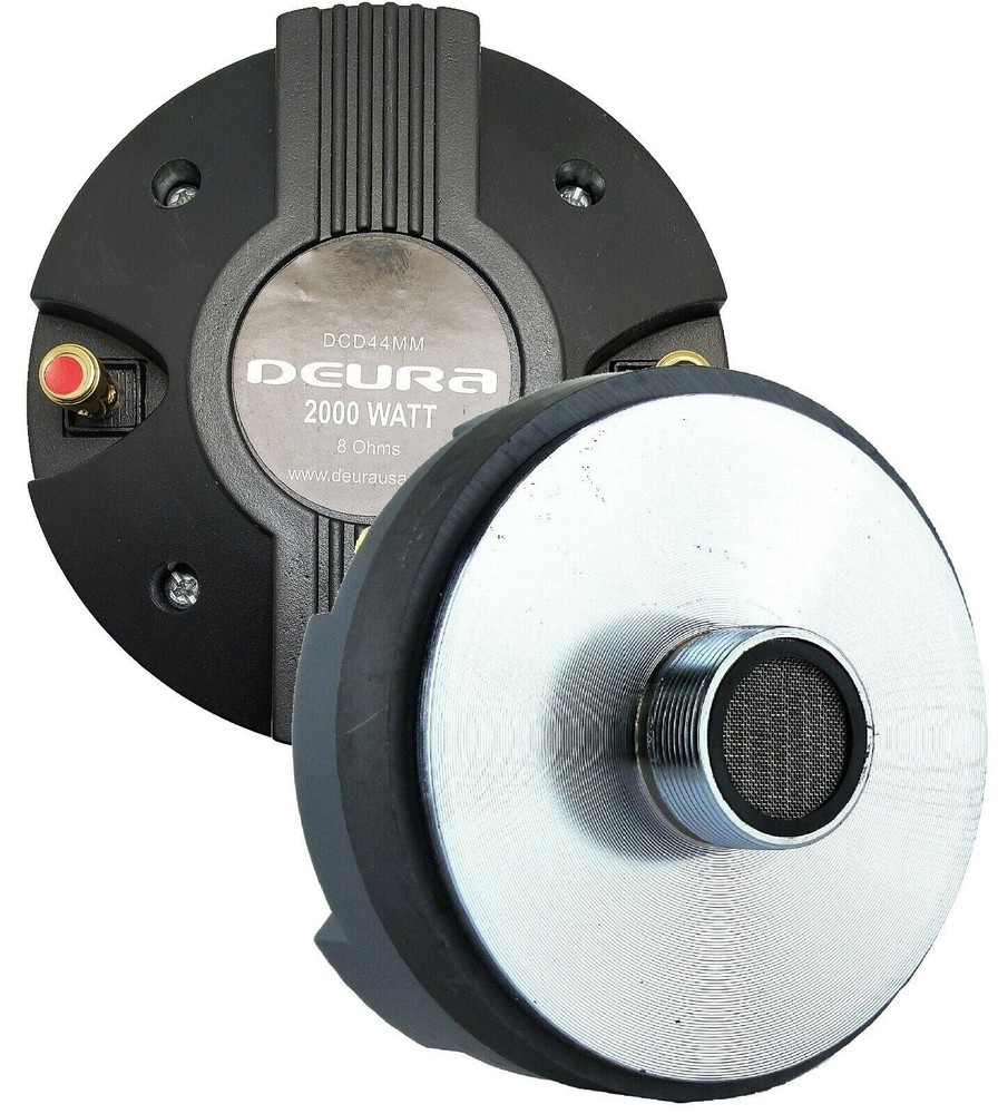 DEURA®2000W 44MM 1.75″ Titanium Compression Driver Screw-on Horn Speaker Tweeter
