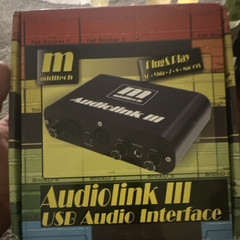 miditech Audiolink III USB Audio Interface, 2 XLR Mic Inputs, 16 Bit/48 kHz