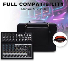 Hard Case Compatible with Mackie Mix12Fx, Behringer Xenyx 1202SFX 12-Channel Str