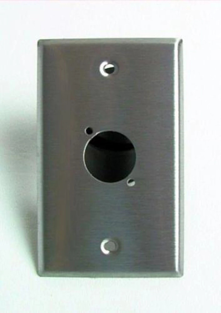 PROCRAFT SPU-1X-SS 1 Gang Stainless Steel Wall Plate Pre-Punched for 1) D Type