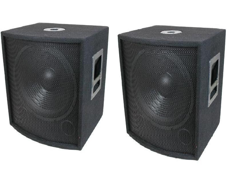 NEW (2) 15″ SUBWOOFER Speakers PAIR.Woofer Sub box.DJ.PA.BASS set Pro Audio.8ohm