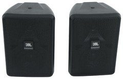 2 JBL Control 23-1 3″ Indoor/Outdoor 70v Commercial Wall Mount Speakers in Black