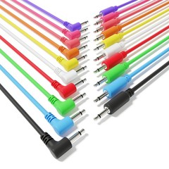 ExcelValley – Hybrid Mono Modular Patch Cables – TS 3.5mm 1/8″ – Eurorack Syn…