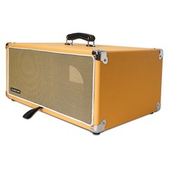 Sound Town Vintage 4U Amp Rack Case, 12.5″ Depth, Dust Cover,Orange (STVRC-4OR)