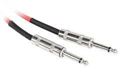 2 Rockville 20′ 1/4″ TS to 1/4“ TS Guitar/Instrument Cable (Red and Blue)