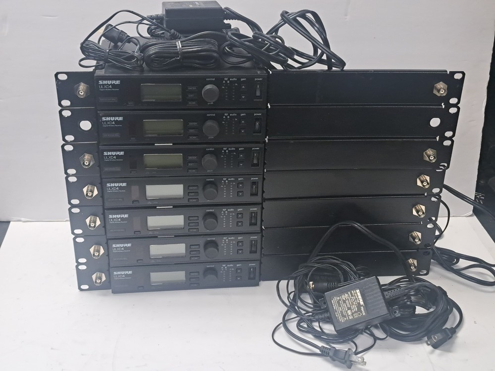 Shure ULXD4 G50 470-534 MHz Digital Wireless Receiver with PSU and 1u bracket