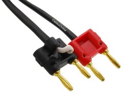 12AWG 4-Pole Neutrik SpeakOn to 2-Dual Banana Premium Speaker Cable