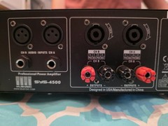 MUSYSIC Professional Power Amplifier 2-Channel 4500W for DJ StereoRS 110V