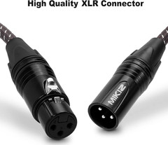 XLR Microphone Cables 3Ft 6 Packs – Braided Premium XLR Male to Female Audio Cab
